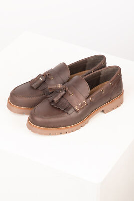 Damen klobige Halbschuhe Quastendetails Damen Landschuhe Schuhe Rydale