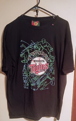 Vintage Minnesota Twins Jostens Sports Wear Cartoon Design L 
