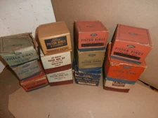 12 Vintage FORD FOMOCO Piston Rings in Boxes Assortment Lot