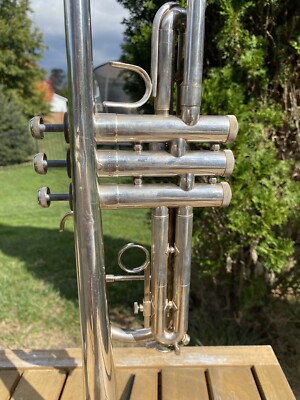 Vintage Vincent Bach Mercedes II Silver Trumpet W/ Hardshell Case