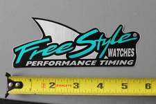 Freestyle Surf Watches Shark Fin Silver Green OG V70A Vintage Surfing STICKER