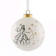 Disney Belle Christmas Bauble Tree Decoration 90mm