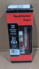 Pass  Seymour Ivory 20AMP Toggle Switch. CSB20AC2-ICC6. New in Box