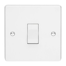 Crabtree Capital 4070 1 Gang Switch 10A 1 Way Single Pole White