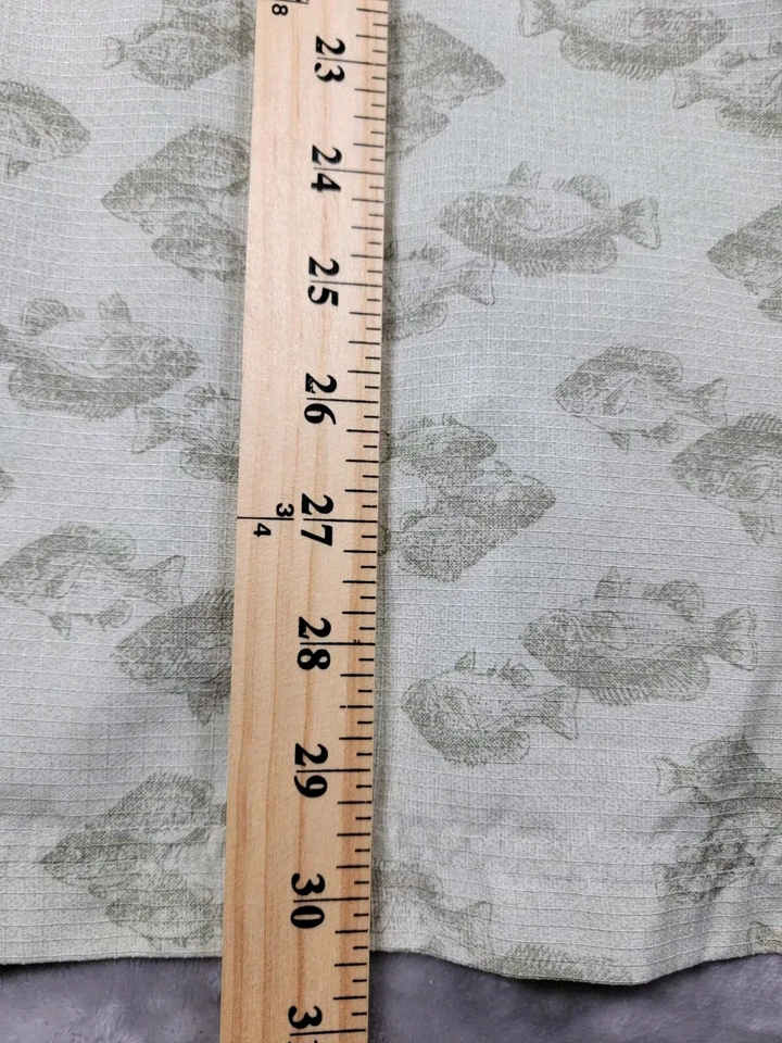 Weatherproof Garment XL Men's Fish Pattern button Shirt fishing vented, outdoors - Image 3 of 4