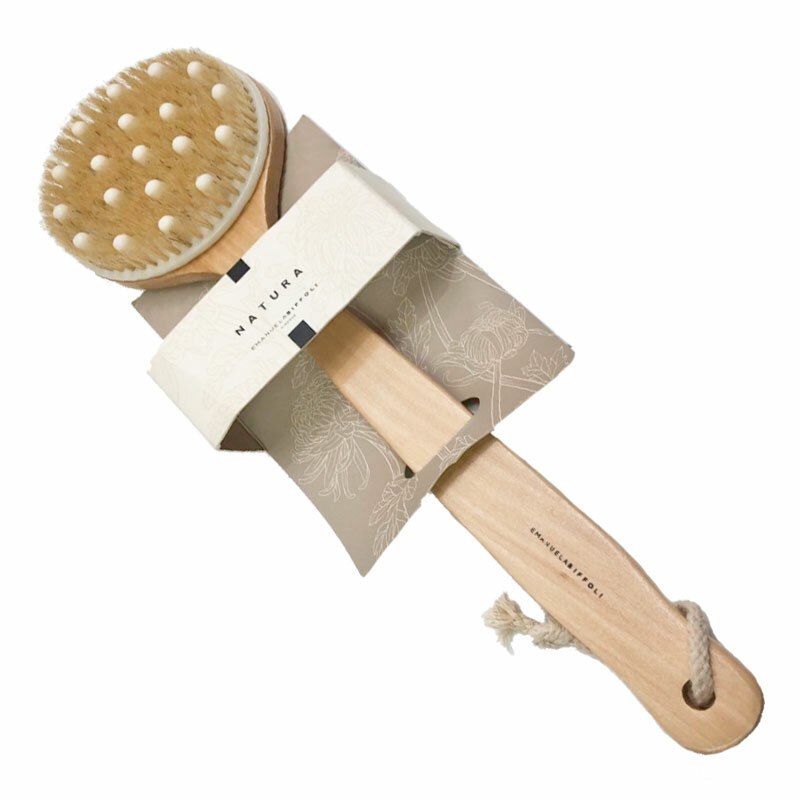 Emanuela Biffoli Spazzola da bagno con punte arrotondate per massaggio