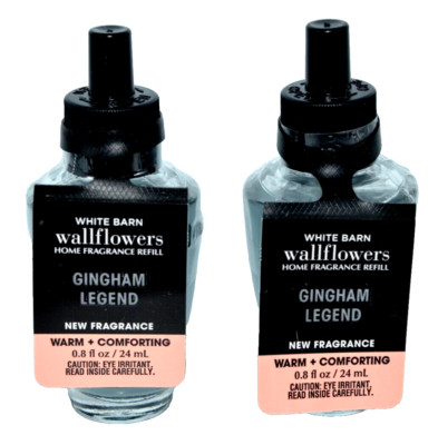 Bath Body Works GINGHAM LEGEND Wallflower Refill Bulbs Men's Collection  2 Pack
