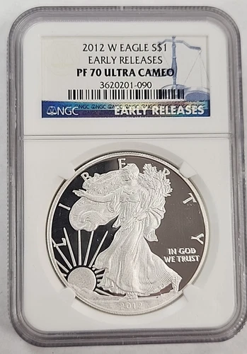 2012 W American Silver Eagle NGC PF 70 Ultra Cameo Early Releases ASE S$1. Rm145