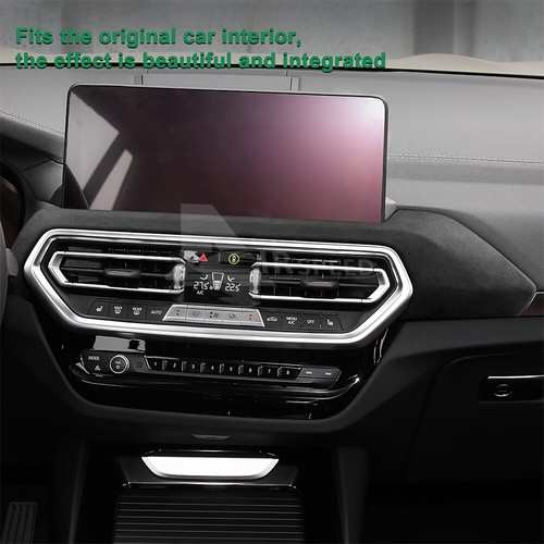 For BMW X3 X4 iX3 2022-2023 Car Center Console Air Vent Outlet Cover Trim Suede - Picture 5 of 9