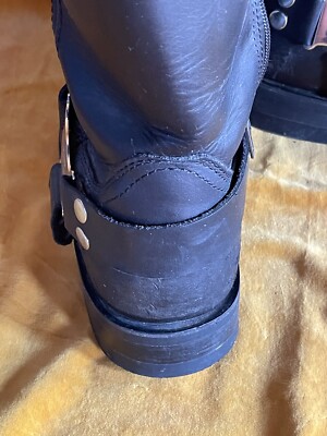 Harley Davidson Mens 10.5 Iroquois HI Zip Motorcycle Boots Harness