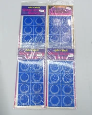 Lot 4 Vintage Armour Products Rub N Etch Glass Etching Stencil Crest Etching On