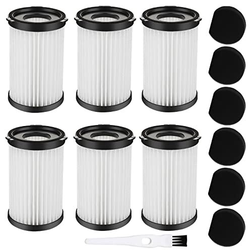 6 Pack Vacuum Cleaner HEPA Filter Replacement Filter Compatible for MOOSOO - Picture 2 of 7