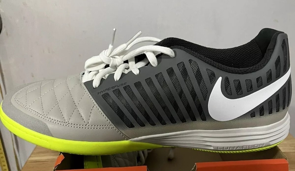 Nike Lunar Gato II 2 Turf Grey 580456-010 Soccer Indoor Mens Size