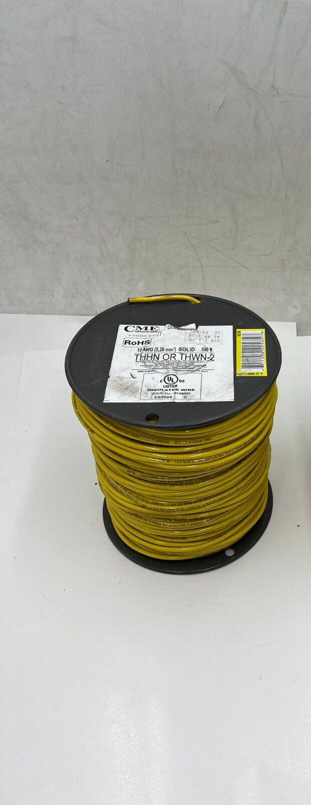 CME E95989 10 AWG Solid Copper THHN THWN-2 Wire 500 ft Spools