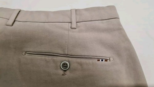 Zanella Vicenza D 113D01 Slim Fit Stretch Cotton Chino Trouser Beige Size 36"W - Picture 7 of 8