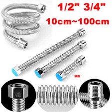 Shower Inlet Hose Flexible 304 Stainless Steel Female/Male Toilet Bathroom Pipe