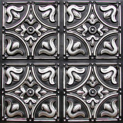 Faux Tin Ceiling Tile 2 X2 Antique Silver Copper Brass Gold 148