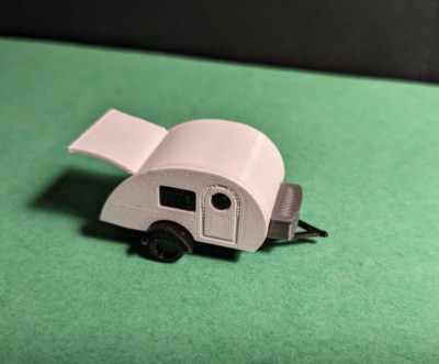 4-pack HO 1:87  nuCamp TAG XL tear drop campers RV travel trailers OO scale