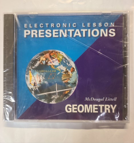 Lot of 2 GEOMETRY Electronic Teaching Tools + Lesson Presentations CD-ROM's  NEW - Picture 3 of 4