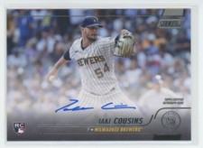 2022 Topps Stadium Club Autograph Jake Cousins RC Auto Milwaukee Brewers