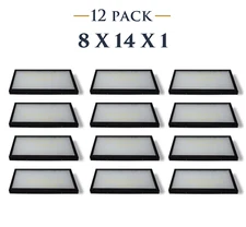 12 Pack of 8 x 14 x 1 Riker Display Cases Boxes for Collectibles Jewelry & More