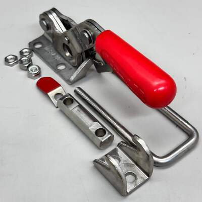 DESTACO DE-STA-CO Toggle Clamp Sz 9 Lx2 W Red/Silver