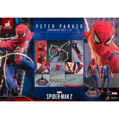 Peter Parker Advanced Suit 2.0 Spider-Man 2 Fully Poseable Peter Parker Advanced Suit 2.0 Spider-Man 2 Fully Poseable