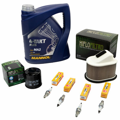 Wartungspaket Für Kawasaki Z750 (2004-2014) – Inkl. Motoröl 10W40 4L, Ölfilter & Zündkerzen