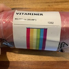 Tenda porta Ikea VITAMINER strisce arcobaleno divisorio plastica rara nuova NOS