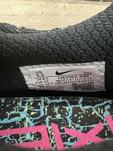 Nike React Metcon AMP Black Pink Men's Cross Training Shoes CN5501-046 Sz 9.5 US - Picture 5 of 6