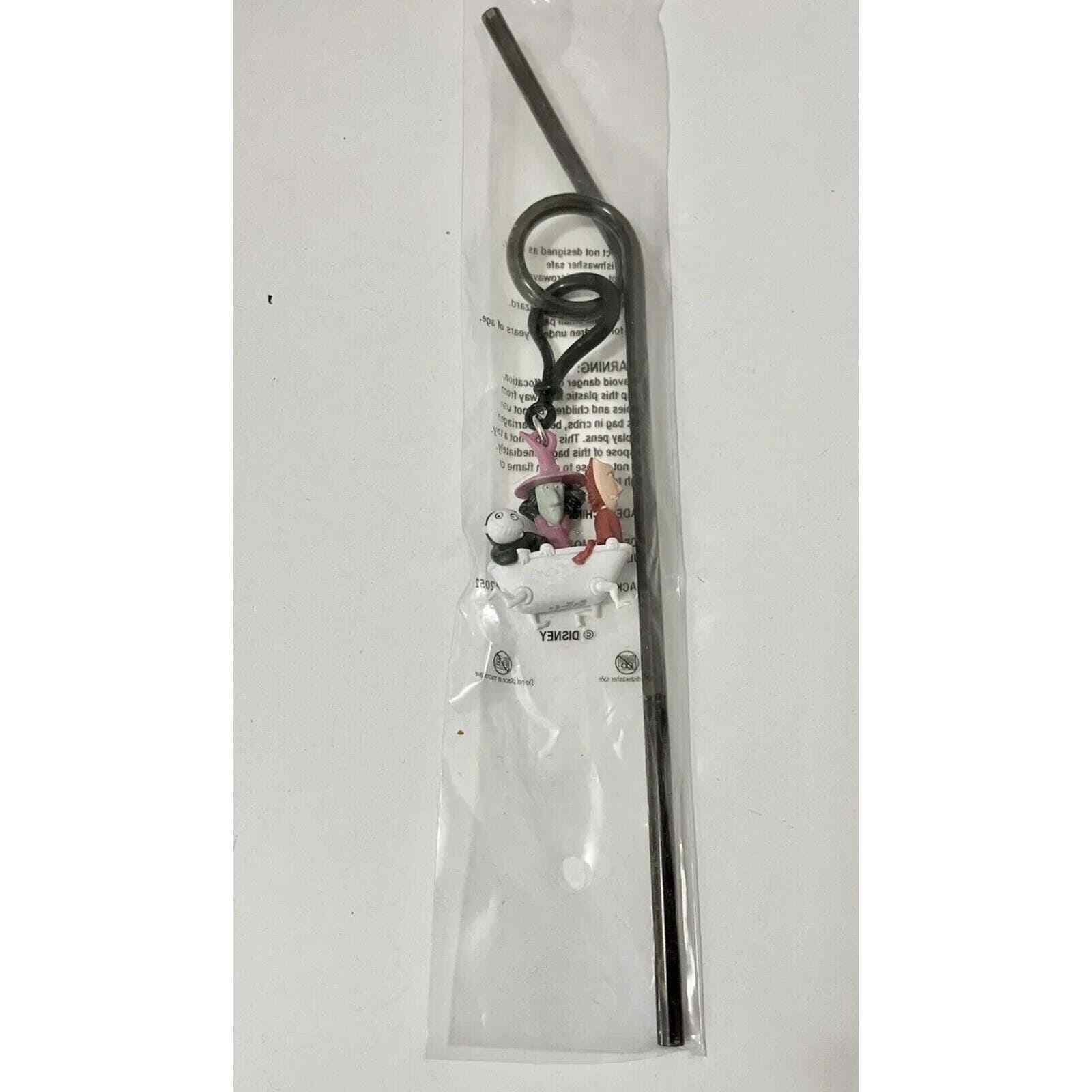 Disney Parks Nightmare Before Christmas Lock Shock & Barrel Straw Clip