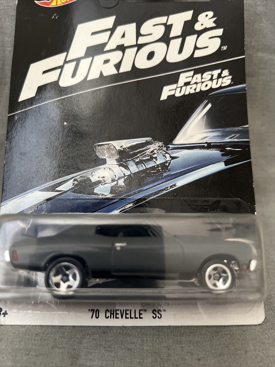 HOT WHEELS FAST＆FURIOUS ❜70 Hot Wheels Fast & Furious '70 Chevelle SS Matte Gray/Black 1