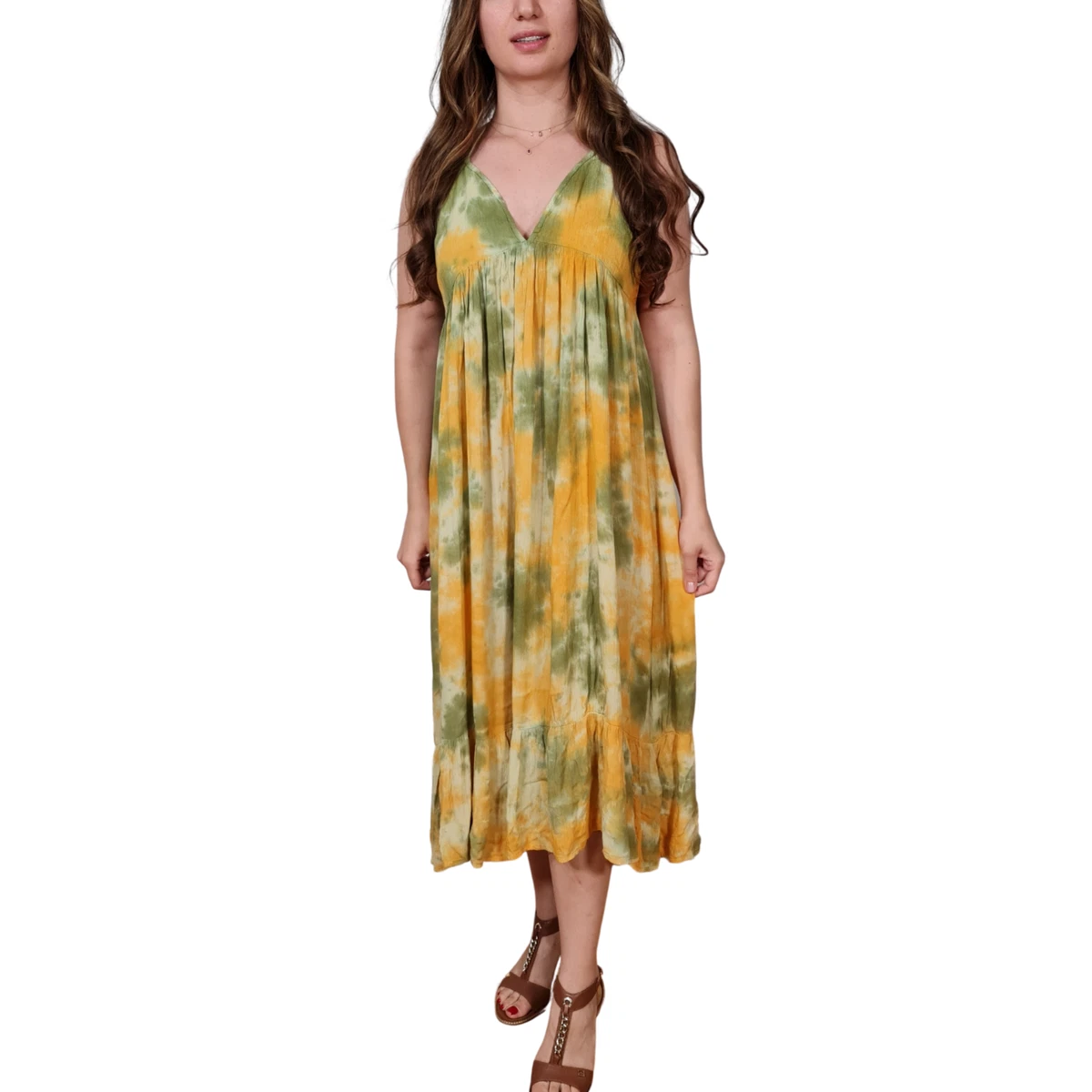 Pull and bear yellow deals dress