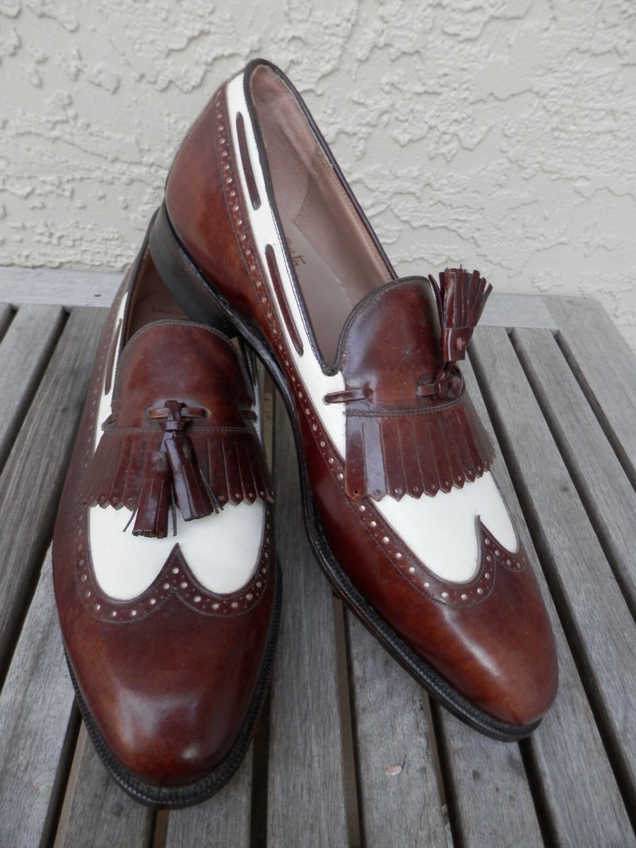 Johnston & Murphy Aristocraft 2 Tone Wing Tip Spectators