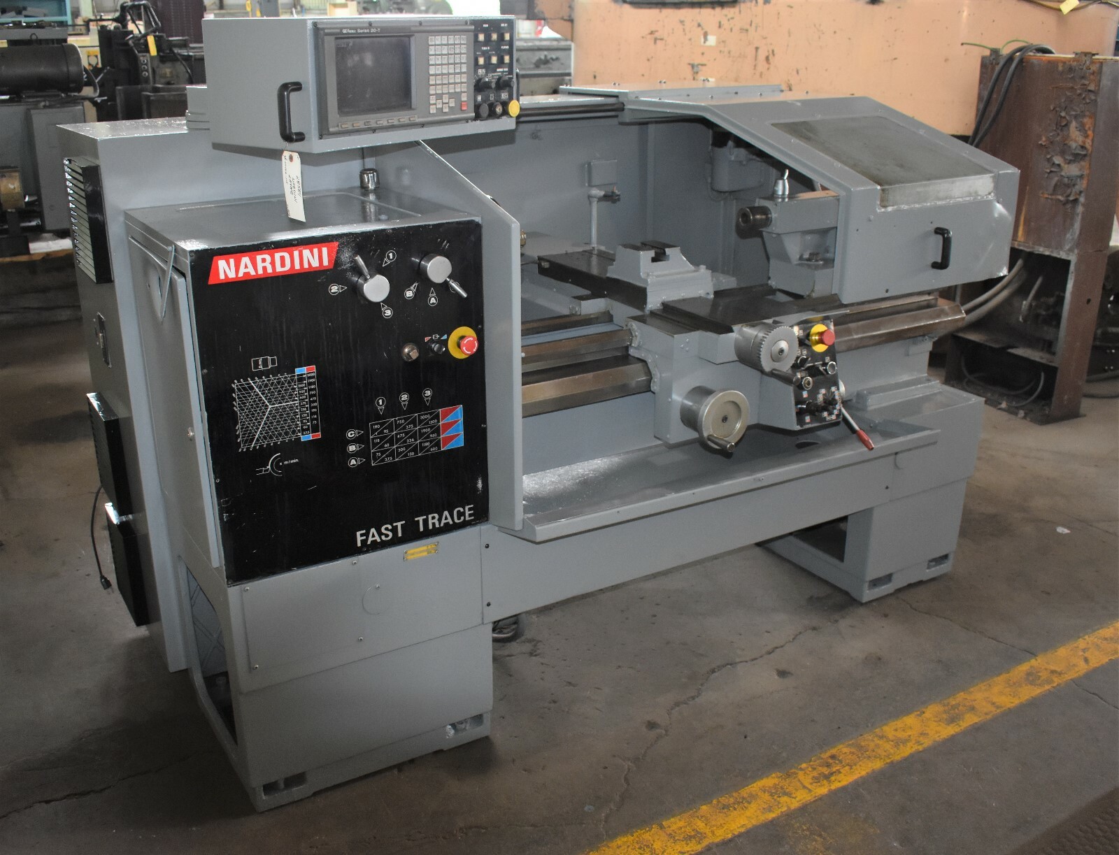 17.5" x 40" NARDINI "FAST TRACE" CNC LATHE w/GE FANUC 20T TE