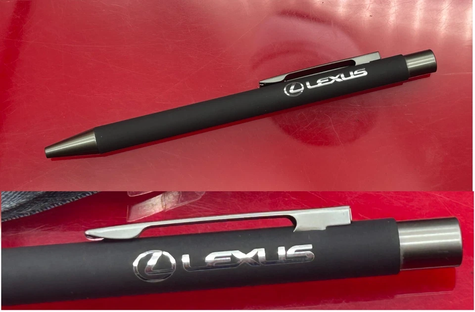 Lexus new Lanyard + metal Ballpoint Pen black original Lexus LM LC LS neck strap - Image 2 of 4