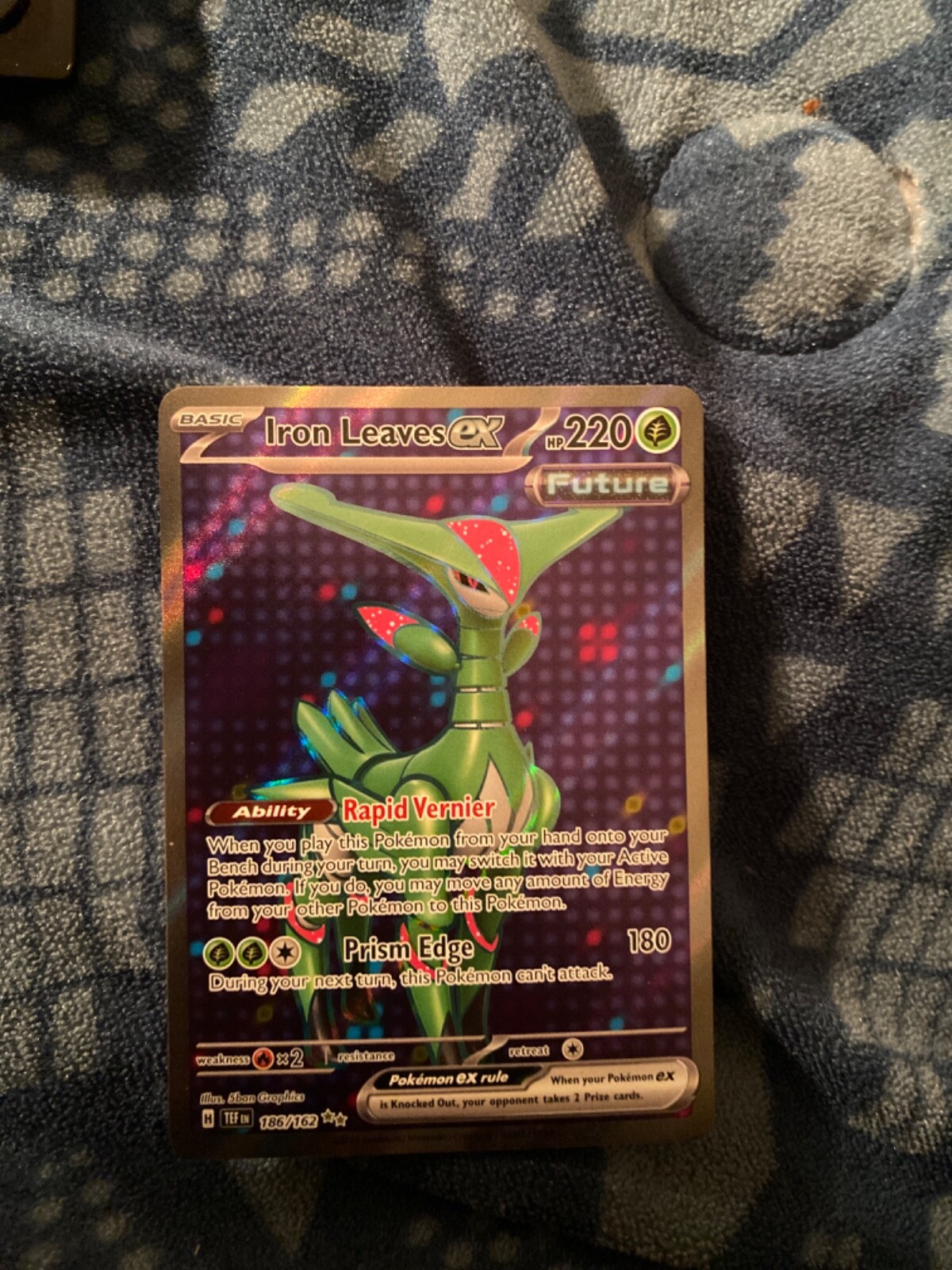 PSA 10 Pokemon Temporal Forces Iron Leaves EX Ultra Rare Full Art 186/162