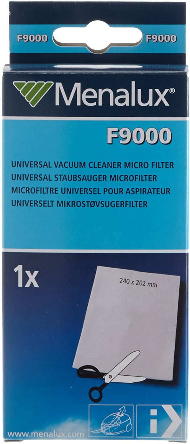 MENALUX micro filtro per aspirapolvere a taglio UNIVERSALE misura 205x240mm