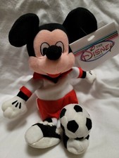 USA Soccer ball player Mickey Mickey Mouse Disney NEW bean bag plush beanie mbbp