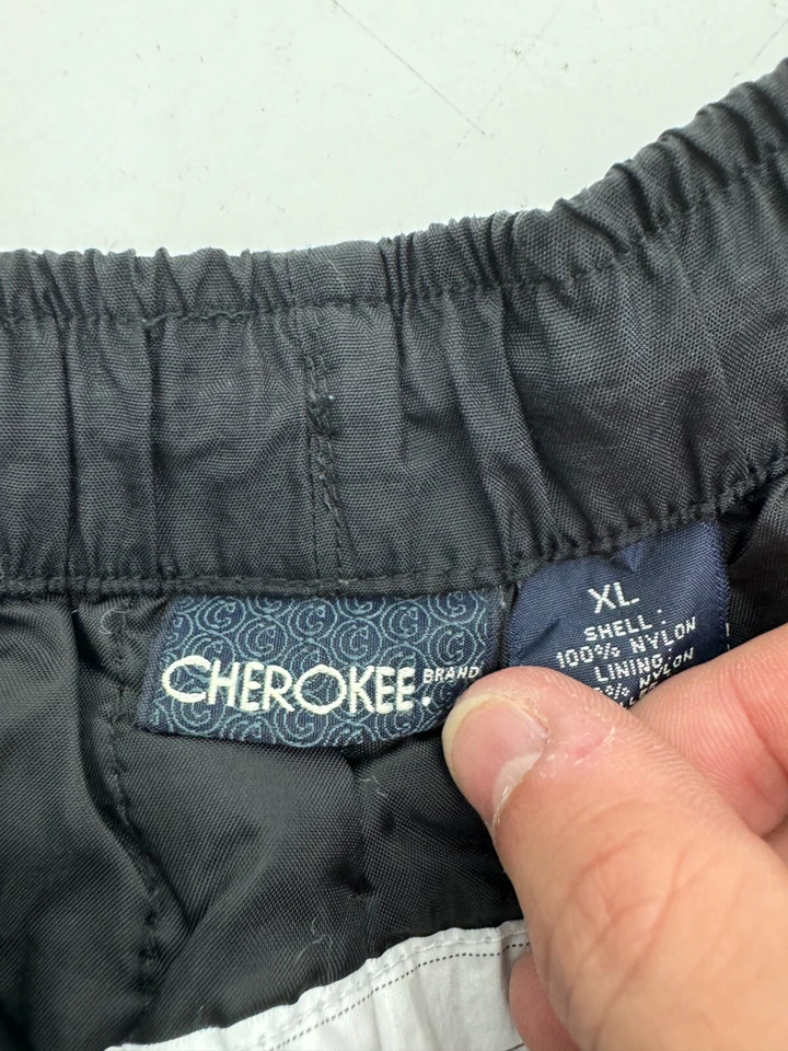 Pantalones de nieve de invierno Cherokee negros con cordón de nailon para niños talla XL Foto 3 de 4