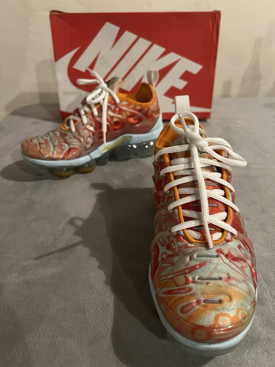 vapormax plus dip dye mint orange