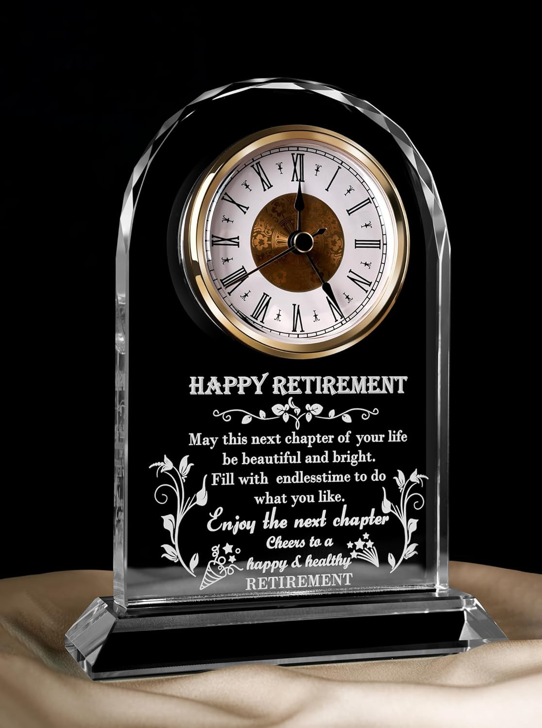 Funny Retirement Clock Plaque Gift for Teachers, Coworkers &