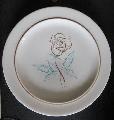 Easterling (Bavaria, Germany) SPENCERIAN ROSE Dinner & Salad Plate - 1 each