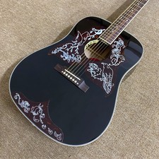 Kirk Hammett Raven Acoustic electric guitar Gloss BlackRosewood Finge 41 inches