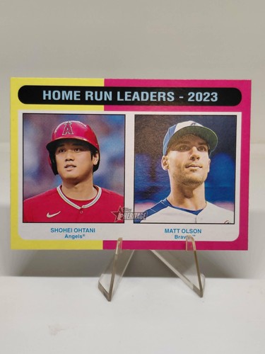 2024 Topps Heritage Mini Home Run Leaders - 2023 Shohei Ohtani Matt Olson