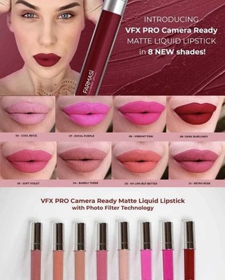 FARMASI VFX PRO CAMERA READY MATTE LIQUID LIPSTICK 06 Vibrant Pink