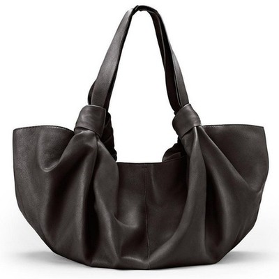 The Row's Medium size black Leather Ascot bag, NWOT