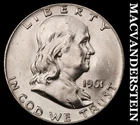 1961-D Franklin Half Dollar- Silver- Choice Gem Brilliant Unc+++ Luster #J2769