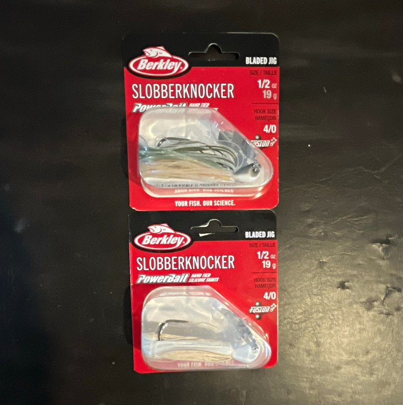 2pc. Berkley Slobberknocker Bladed Jig 1/2oz (1-White/1-Herring color.