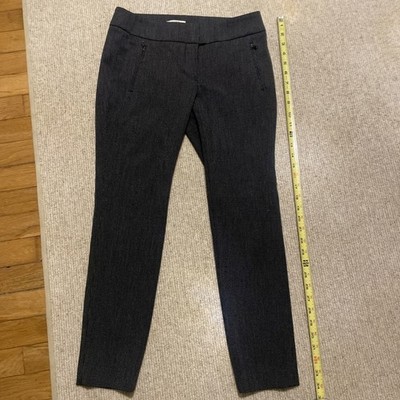 Loft Women s Dress Pants Black Small Checker Size 2p Petite Class Zipper Close